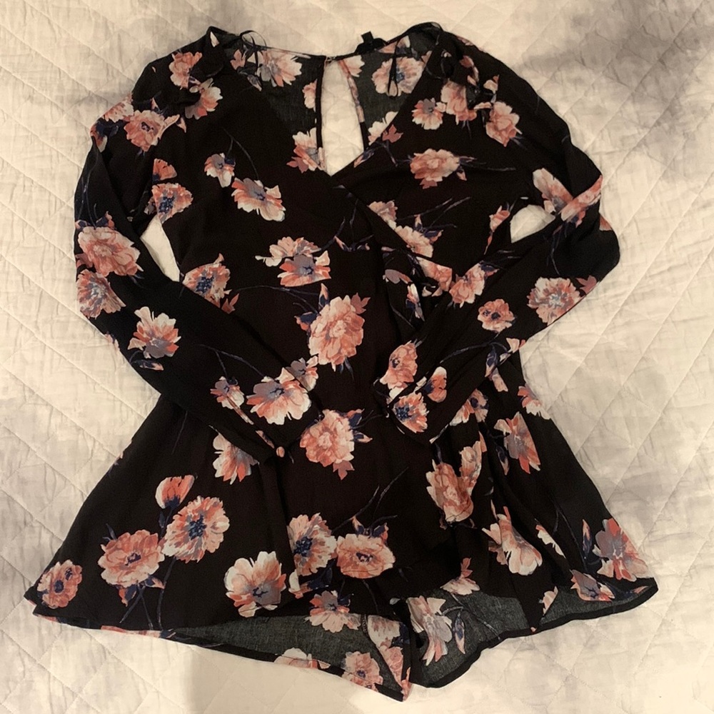 Cotton Candy LA Floral Romper